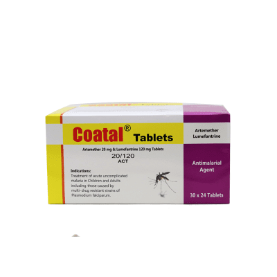 Coatal Tablets 20 by 120 by 24 d